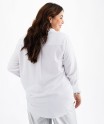 Chemise manches longues dos rallongé femme grande taille[MISSING]